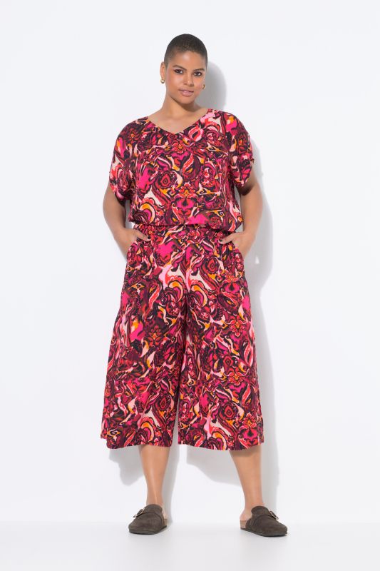 Jupe-culotte Wide Legs, imprimé all-over