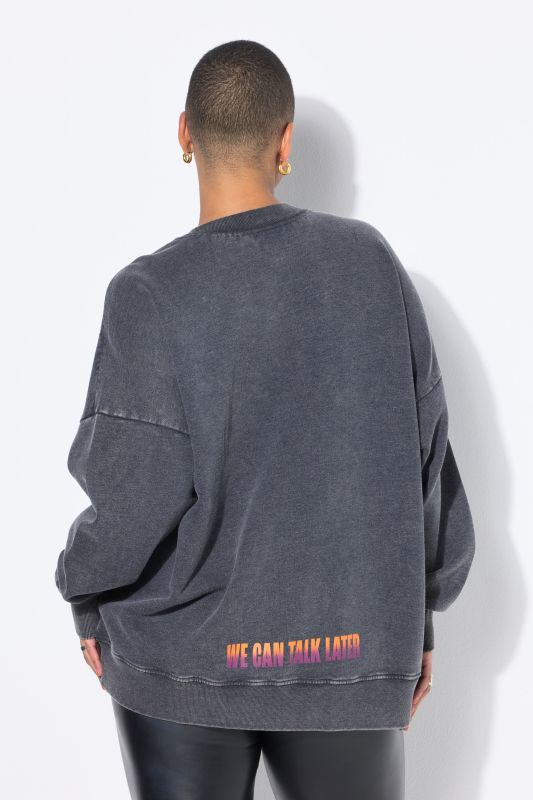 Sweat-shirt oversize, imprimé XL