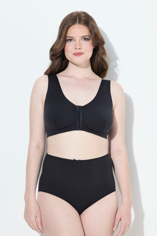 Brassière en coton, se fermant sur le devant