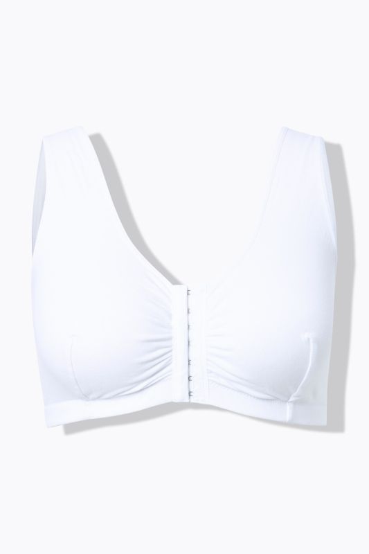 Brassière en coton, se fermant sur le devant