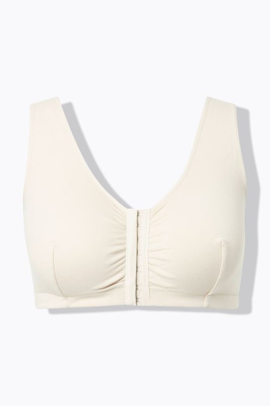 Brassière en coton, se fermant sur le devant