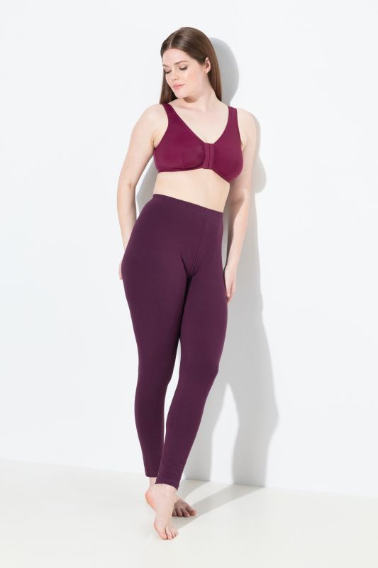 Legging en coton avec taille élastique, coupe Slim