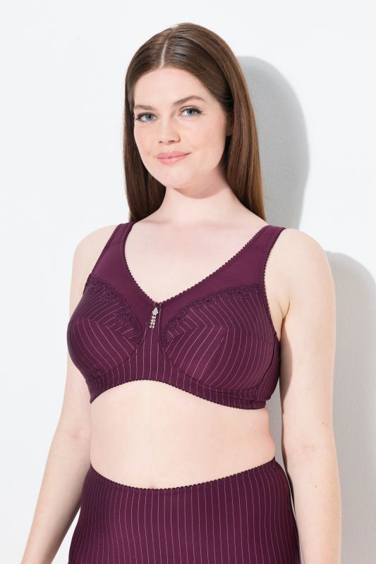 Soutien-gorge de maintien sans armatures, pendentif en strass - bonnet C-G