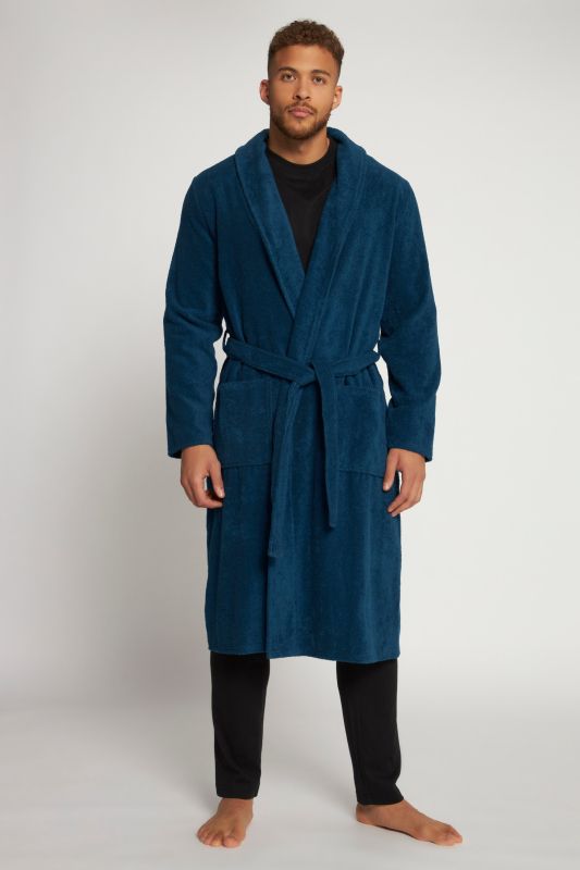 Peignoir collection Homewear. Col châle, tissu éponge - jusqu'au 8XL
