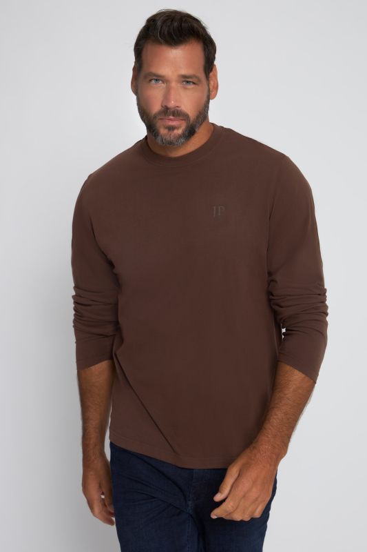 T-shirt JP 1880 à manches longues, coupe Basic - jusqu'au 8 XL