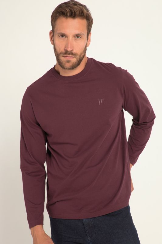 T-shirt JP 1880 à manches longues, coupe Basic - jusqu'au 8 XL