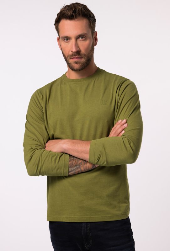 T-shirt JP 1880 à manches longues, coupe Basic - jusqu'au 8 XL