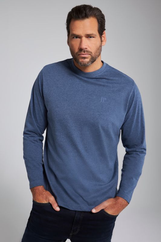 T-shirt JP 1880 à manches longues, coupe Basic - jusqu'au 8 XL