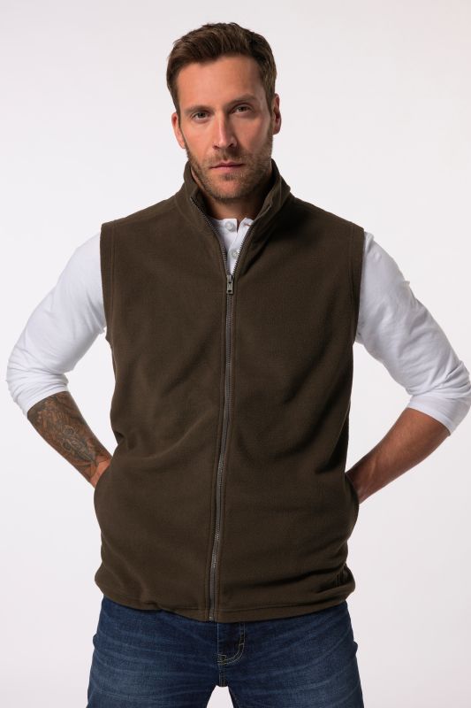 Gilet en polaire Outdoor, col montant - jusqu'au 8 XL