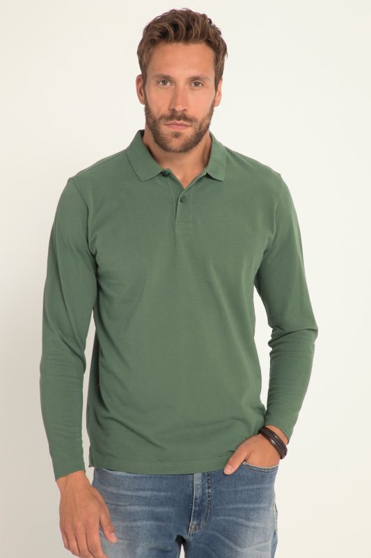 Polo Jp 1880 Basic à manches longues, en maille piquée – jusqu'au 8 XL