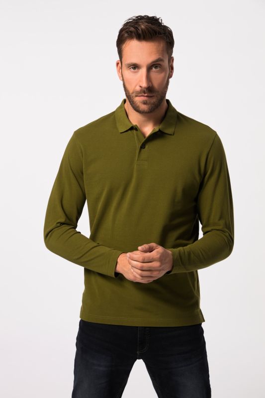 Polo Jp 1880 Basic à manches longues, en maille piquée – jusqu'au 8 XL