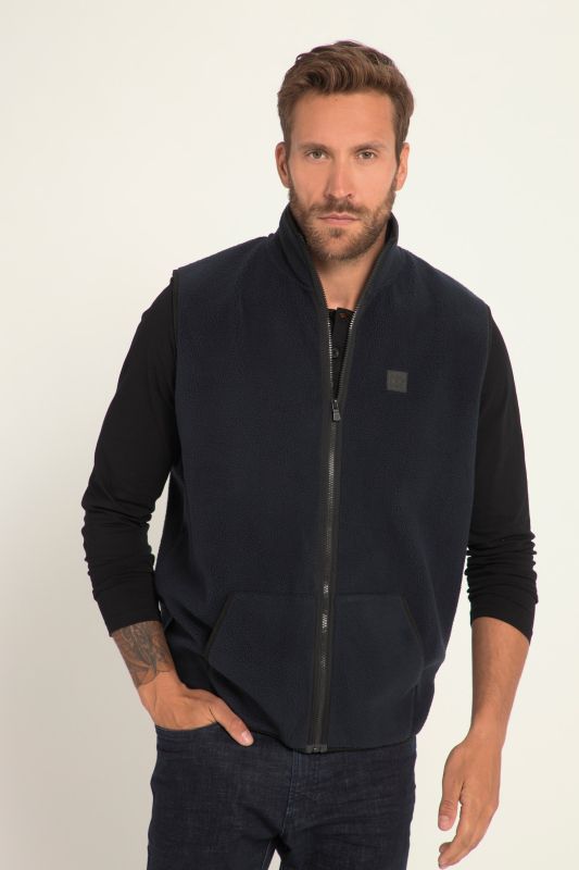 Gilet en polaire, col montant et poche kangourou, coupe ventre confort - jusqu'au 8 XL