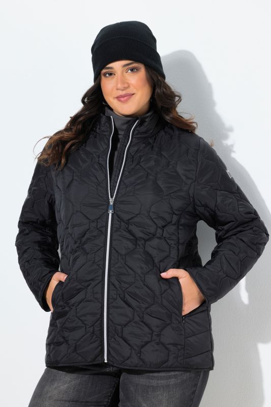 Veste matelassée légère HYPRAR, modèle imperméable. Matière recyclée, coupe trapèze.
