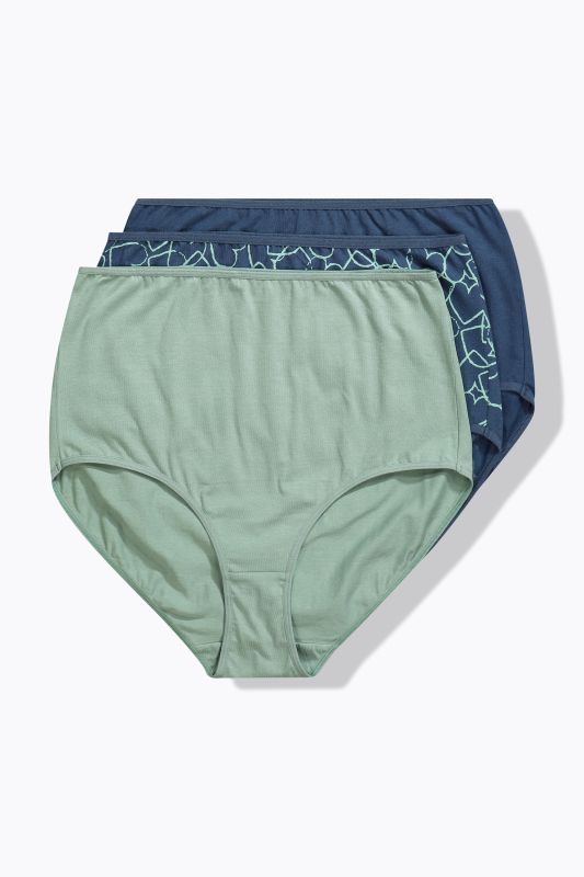 Culottes maxi en lot de 3, cœurs/uni
