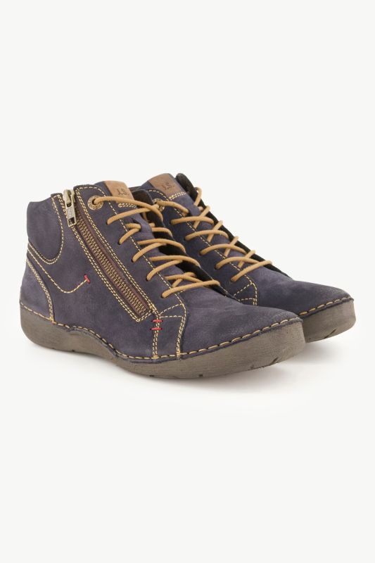 Chaussures en cuir à lacets Josef Seibel, semelle de propreté amovible - largeur H