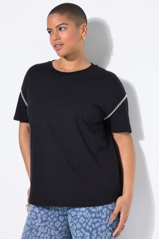 T-shirt coupe Classic Shape, bordure fantaisie