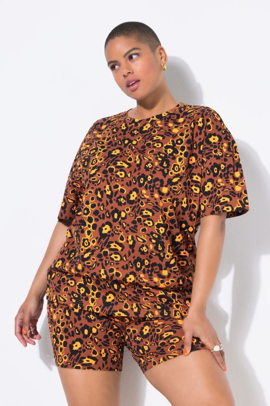 Pyjama deux pièces (short), imprimé léopard