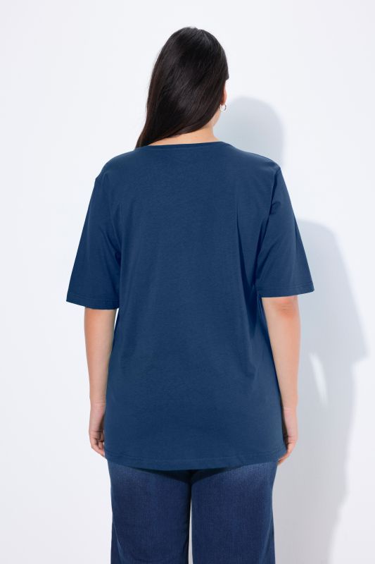 T-shirt coupe Relaxed Fit, col rond et manches courtes