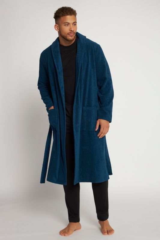 Peignoir collection Homewear. Col châle, tissu éponge - jusqu'au 8XL