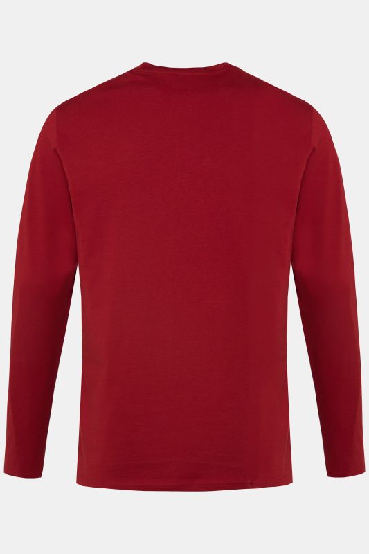T-shirt Henley JP 1880, coupe Basic, manches longues et patte de boutonnage - jusqu'au 8 XL