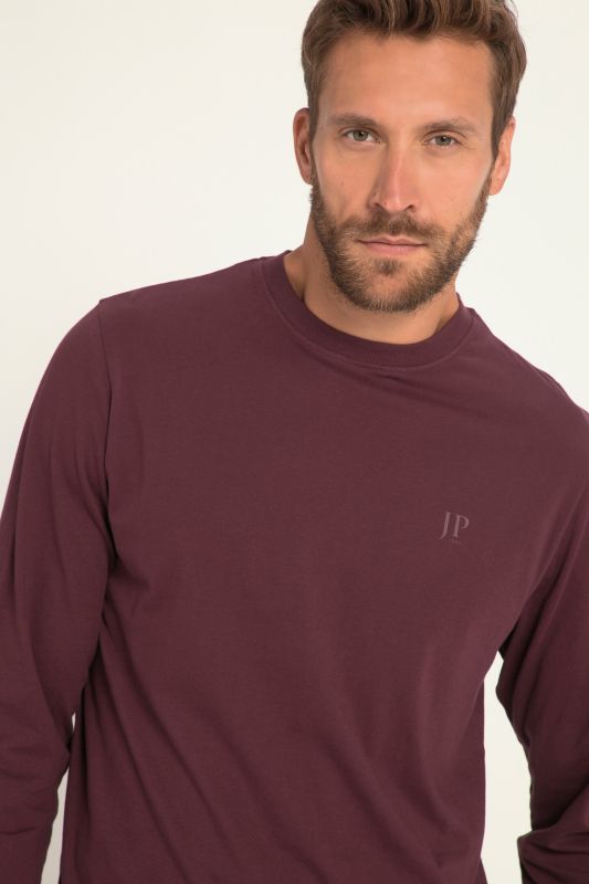 T-shirt JP 1880 à manches longues, coupe Basic - jusqu'au 8 XL