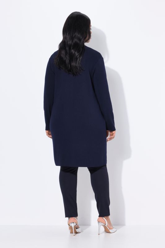 Cardigan coupe ouverte et longue, en maille fine et douce