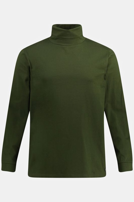 T-shirt à col roulé JP 1880, collection Basic, tissu jersey et manches longues