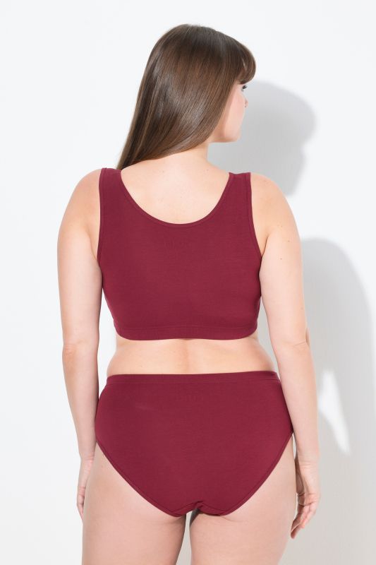 Brassière en coton bio. Bretelles larges