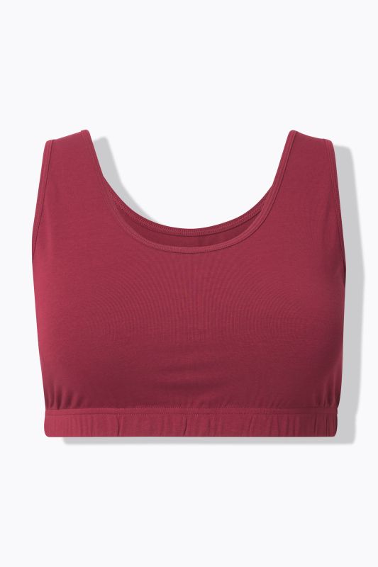 Brassière en coton bio. Bretelles larges