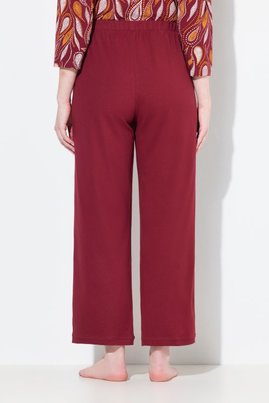 Pantalon de pyjama, couleur unie, jambe droite