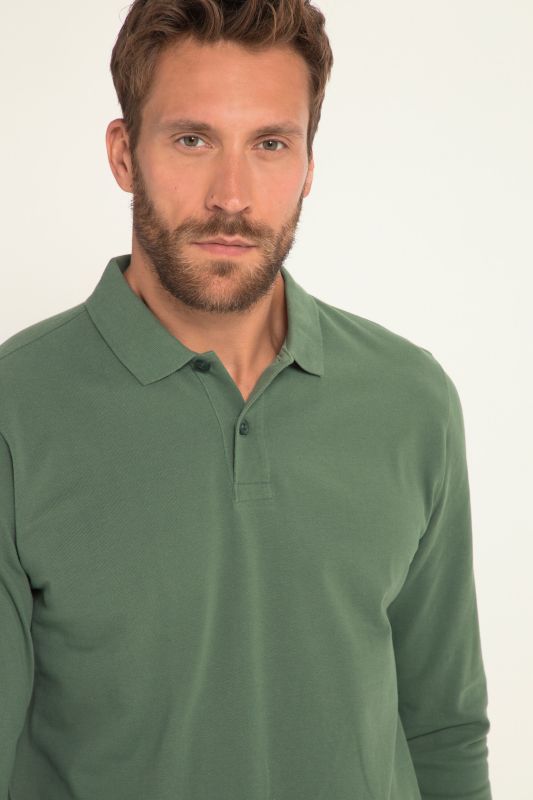 Polo Jp 1880 Basic à manches longues, en maille piquée – jusqu'au 8 XL
