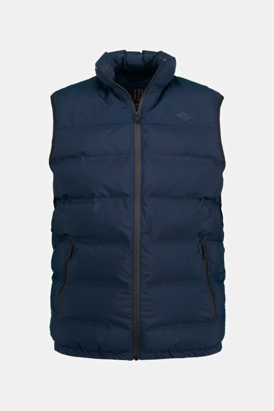 Gilet matelassé sans manches, outdoor, col montant, zip, poches