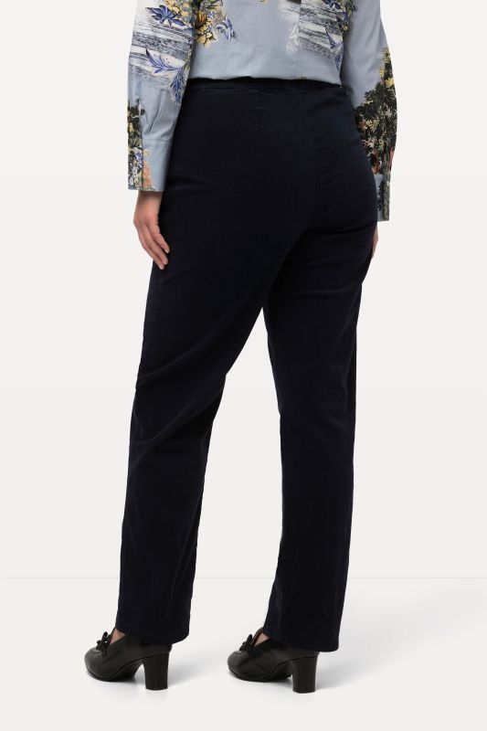 Pantalon en velours côtelé Mony, taille confortable, poches zippées