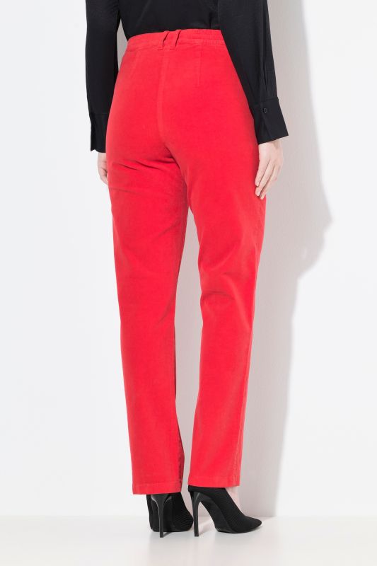 Pantalon en velours côtelé Mony, taille confortable, poches zippées