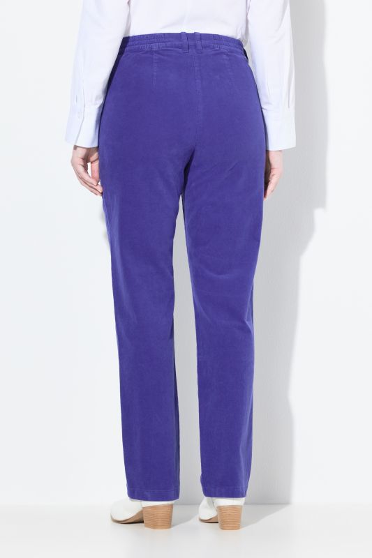Pantalon en velours côtelé Mony, taille confortable, poches zippées