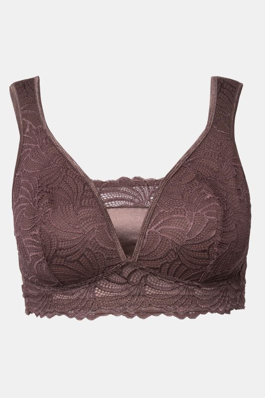 Bralette en dentelle, sans armatures. Bonnet B-F.