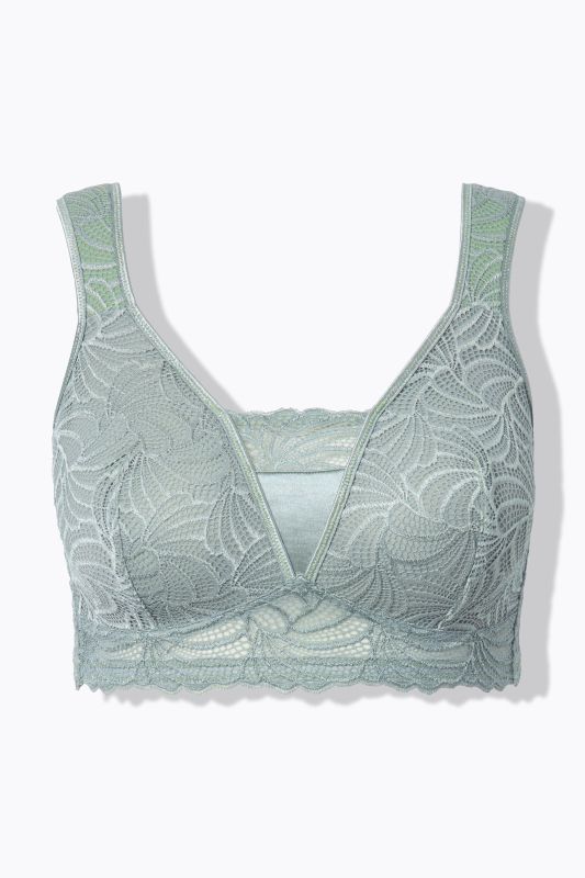 Bralette en dentelle, sans armatures. Bonnet B-F.
