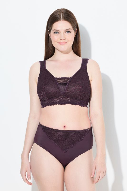 Bralette en dentelle, sans armatures. Bonnet B-F.