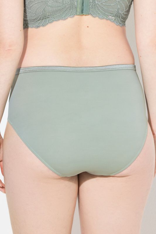 Culotte maxi en microfibres, avec dentelle