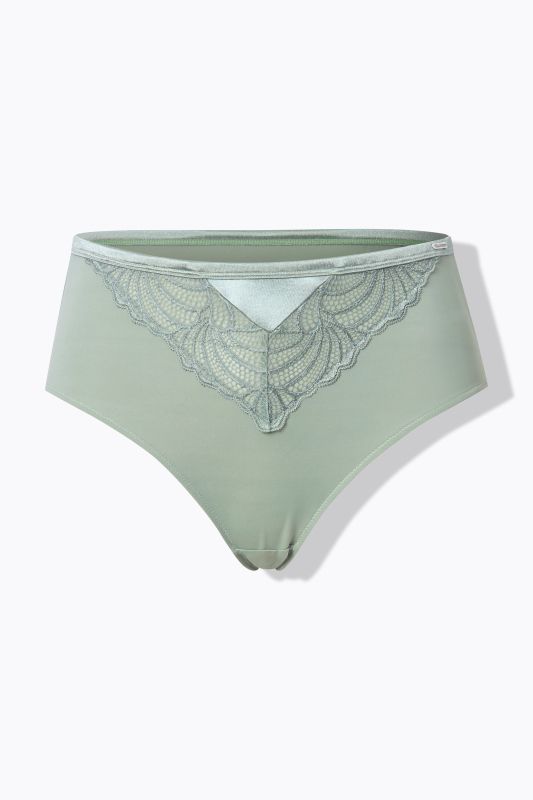 Culotte maxi en microfibres, avec dentelle