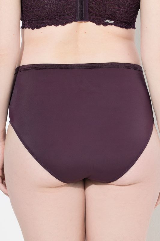 Culotte maxi en microfibres, avec dentelle