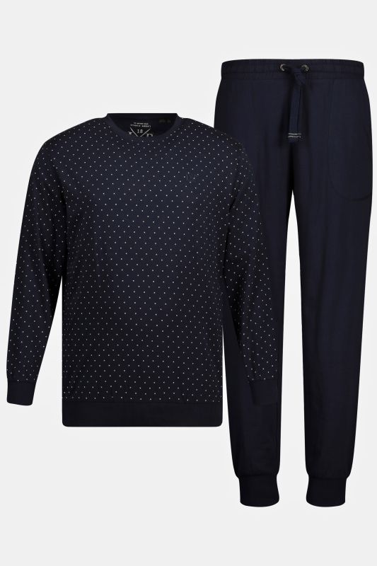 Pyjama ventre confort à manches et pantalon longs - jusqu'au 8 XL
