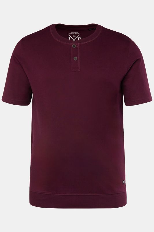 T-shirt Henley JP 1880, ventre confort, manches courtes et col rond - jusqu'au 8 XL
