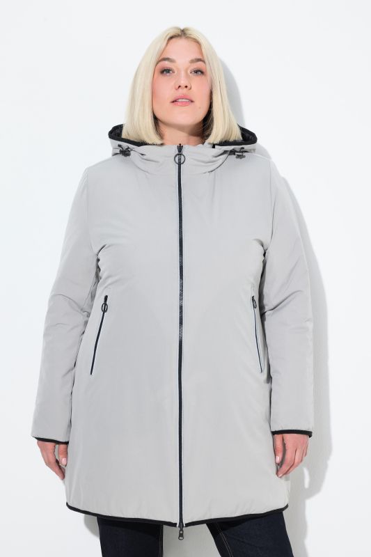 Veste matelassée réversible HYPRAR, élément réfléchissant, fermeture Éclair à double sens