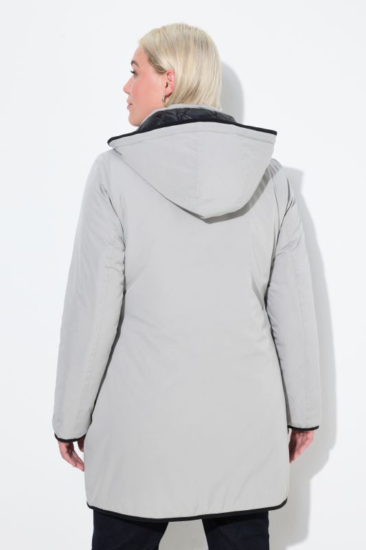 Veste matelassée réversible HYPRAR, élément réfléchissant, fermeture Éclair à double sens