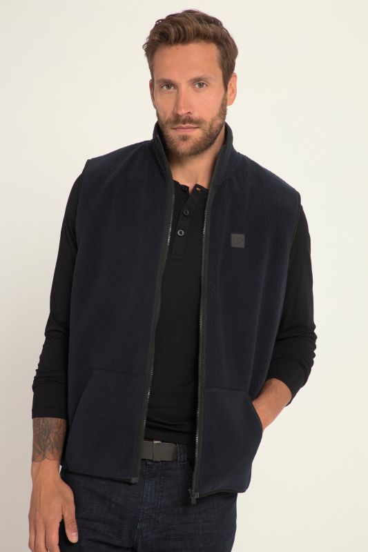 Gilet en polaire, col montant et poche kangourou, coupe ventre confort - jusqu'au 8 XL