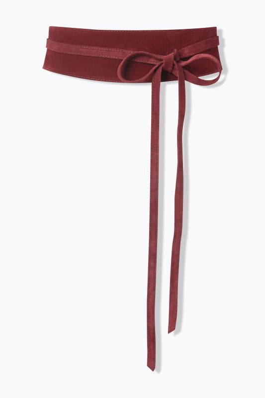 Ceinture à nouer en daim, taille unique