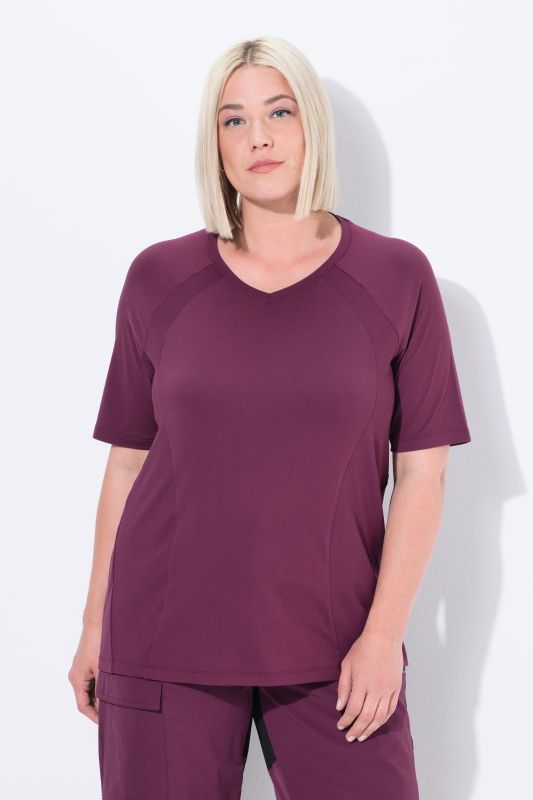 T-shirt technique, à séchage rapide, col V, manches courtes