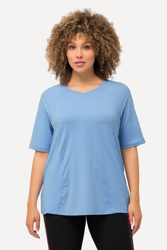T-shirt technique, à séchage rapide, col V, manches courtes