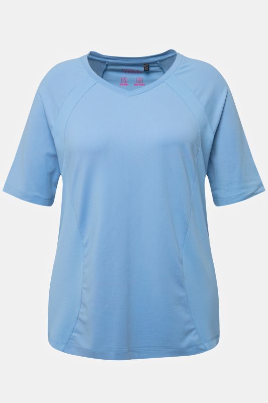 T-shirt technique, à séchage rapide, col V, manches courtes